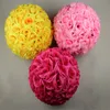 Romantic Theme Artificial Rose Silk Flower Kissing Balls 15cm to 30cm For Xmas Wedding Party Decorations