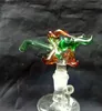 Drachenkopfform Glasbogenrohr Großhandel Glasbongs Rohre Wasserpfeifen Glaspfeife Rauchzubehör Zufällige Lieferung von Farben