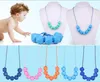 Food Grade Silicone Baby Chew Jewelry Teething Necklace Nursing Jewelry Chewable Teether for Mom To Wear DDA715
