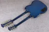 Jimmy Page 12 6 Strings 1275 Dubbele nek Led Zeppeli Page Ocean Blue Electric Guitar Humbucker pickups, Hardtail Tailstuk