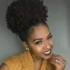 Afro Puff Ponytail Extensions for Black Women Kinky Curly Drawstring Hair Ponytail Hairpieces Clip in Ponytail Hair piece 120g