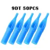 50Pcs 3DT 5DT 7DT 9DT 11DT For Tattoo Needles Tips Disposable Tattoo Tips Blue Sterile Nozzle Tip Plastic