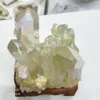 1pcs 100150g Natural reiki quartz crystal bismuth titanium crystal electrodlated cluster for a transhipmentfl7155771