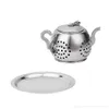 Stainless Steel Tea Infuser Teapot Tray Spice Tea Strainer Herbal Filter Teaware Accessories Kitchen Tools tea infuser8333329