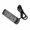 1pc 12-24v 6 LED Slanke Flash Lichtbar Auto Auto Voertuig Lichtgevende Diode Nood Waarschuwing Strobe Lamp voor vrachtwagen Motorfiets