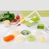 Coupe-légumes manuel écologique avec 5 lames, coupe-légumes multifonctionnel, trancheur de pommes de terre et d'oignons, accessoires de cuisine