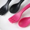 Lovely Kids Cute Fork Spoon Mouse Palm Shape Cutlery Baby Food Feeding Tableware Toddler Dinnerware Portable Utensil