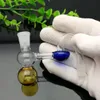 Coloured calabash filter pot Glass Bbong Wwater Pipe Titanium nail grinder, Glass Bubblers For Smoking Pipe Mix Colors