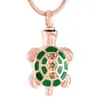 Deep Sea Turtles Rvs Cremation Hanger Ketting Memory Ashes Keepsake Urn Begrafenis Ketting voor Animal Souvenir