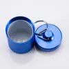 Pill Box Hot Waterproof Aluminum Medicine Smoking Accessories Pill Box Case Bottle Cache Holder Keychain Container Multicolor High Quality