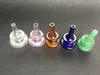 Neueste farbige Hover-Cap-Glas-Vergaserkappe, passende thermische 4 mm dicke Quarz-Banger-Nagel, fünf Farben erhältlich, Domeless-Enail-Vergaserkappe