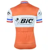 Maglia da ciclismo Bic Orange 2024 Camicie da ciclismo da uomo estive Abbigliamento da bici traspirante MTB Ropa Ciclismo Bicicletta Maillot solo