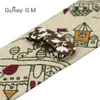 Fashion Mens Neck Tie Linne Skinny Slips för män Bröllopsfest Skriv ut Meckties Casual Men Retro Neckwear Star Kvinna Cartoon Slipsar