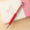 Crystal Point Diamond 2 in 1 Touchscreen Rhinestones Writing Capacitive Stylus Ball Pen voor mobiele telefoons Tablet PC 100pcs