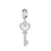 Angel bola Charms Endless 3 Colori Braccialetto Charm Intarsiato Strass Materiale in ottone Chiave non sbiadente Gioielli intercambiabili Piccolo pendente