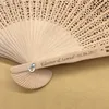 Spersonalizowane przysługę ślubu Favors Hand Fan Hole Birthday Brild Bridal Shower Party Favors Favors Prezenty 50pcs Lot1576516