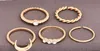 5 pièces/ensemble CZ cristal Midi anneaux pour femmes bohème lune breloques anneaux de mariage Punk bijoux saint valentin cadeau anel