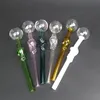 dab glass oil burner pipe colored pyrex oil burner pipe Glass Mini Handle Pipes Smoking Pipes