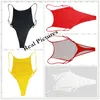 Hurtownia Stringa One Piece Swimwear Swimsuit 2017 Sexy Stringi Body Leotard One-Pieczęte stroje kąpielowe Kobiety Wysokie cięcie Kostium Kostium Beachwear