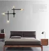 Modern Art Cross Shape Wall Lamps LED Industrial Wall Light Aisle vardagsrum sovrummet Bedside Iron Wall Sconce Black Gold305e