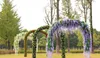 Décoration de mariage Fleurs de lierre artificielles avec feuille Soie Wisteria Fleur de vigne Rotin pour centres de table de mariage Bouquet Guirlande Maison