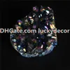 1 PC 35mm-50mm Random Rozmiar Nieregularne Złamane Porady Rainbow Aura Titanium Coated Rock Quartz Point Cluster Drusy Geode Stone Pathimen Figurine