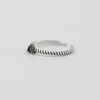 Enkel 925 Sterling Silver Geometry Triangle Rings for Women Girl Gift Opening Ring Vintage Sterling-Silver-jewelry grossist YMR217