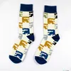 Män strumpor Stora Edition Creative Socks Version Pure Fashion Joker Man Bomull Glad Roliga Socks Färgglada Men2PCS = 1Pairs