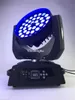 4PCS ZOOM LED MOVINGHEAD WASHIET 36X15 Watt RGBWA 5 In1 Ring Circle Regeling DMX512 MOVE HOOFD LED -BEAM -verlichting