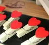 Mini clipe de madeira scratch fácil de usar mensagem clothespin amor coração em forma de roupas foto papel peg pin portátil 4 8zr3 bb