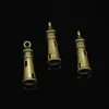 80 Stück Zinklegierung Charms Antik Bronze vergoldet hohle 3D Leuchtturm Charms für Schmuckherstellung DIY handgefertigte Anhänger 25*8mm
