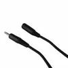 Wholesales black 1.1M Stereo Audio Extension Cable 3.5mm Male to Female Free shipping