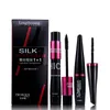 Bioaqua Black Silk Mascara Makeup Zestaw Extension Eyelash Głośność Włókno 3D Mascara Wodoodporne Kosmetyki 2 sztuk / partia