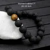 10 mm Lavastein-Energie-Heilungsstränge, Perlen-Charm-Armband für Männer und Frauen, Gebets-Stretch-Yoga-Schmuck