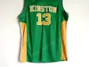 Kinston High School 13 Brandon Ingram Jerseys 남자 녹색 스포츠 잉그램 농구 유니폼 유니폼 도매 최저 가격