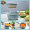 Multifunctionele Ronde Veggie Fruit Chopper Cutter Shred Slicer Ei Wit Separator Ronde Veggie Fruit Crusher Blender Keukengereedschap