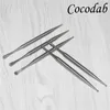 5pcs Titanium Tool Titanium Dabber Wax Atomizer Dab Tool Titanium Nail Dabber Tool erba secca per bong in vetro pipa ad acqua tamponare piattaforme petrolifere