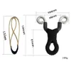 Professional Slingshot Catapult aço inoxidável Sling tiro poderoso poderoso com Rubber Band Outdoor Sports Caça Tiro