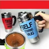 6 Colors 350ml Self Stirring Mugs Stainless Steel Lazy cup kitchen dining Mug Auto Mixing Tea Coffee Cup Office tumbler Hfestival Gifts