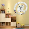 Letter Shape 3D Digital Wall Clock Large Decorative Modern Design Big Silent Acrylic Kitchen Watch Mural for Home Decor 60057