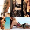 1 stycke tillfällig tatuering klistermärke nun flicka be design full blomma arm kroppskonst Beckham stor stor falsk tatuering klistermärke ny QB-3031