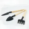 3pcs Mini Shovel Spade Rake Garden Planting Tool Set Barn Små Spade Shovel Garden Tools Planting Tool