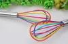 Kitchen Egg Frother Milk Beater Blender Colorful Silicone Balloon Wire Whisk Stainless Steel Whisk Mixer Kitchen Accessories WX941835263
