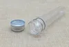 40ml Plastic Tube Bottle Aluminum Screw Cap Empty Refillable Sample Test Pot Box Wedding Party Supplies