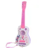 Surwish Simulation 4 Saiten Flash Mini Gitarre Kinder Musikinstrumente Lernspielzeug 928B – Pink