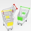 Заводская симуляция снабжения супермаркет шоппинги мини -корзина для покупок из нержавеющей стали металлы хранения