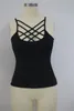 Sommer plus Größe Frauen Crisscross Front Cami Top Spaghetti Strap Camisoles Tank Tops Frauen Tank Top Brandy Melville