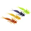 50pcslot zachte larve vissen Lure 60mm 14g Dragonfly larve larve kranse visserse aas levensecht siliconen dragonfly vissen tackl2019864