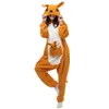 Cartoon Animal Yellow Kangaroo Adult lOnesies Onesie Pajamas Kigurumi Jumpsuit Hoodies Sleepwear For Adults Welcome Wholesale Order
