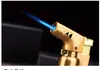 metal Butane gas Lighter Windproof flame torch dab metal Refillable cigarette cigar Lighter Micro Culinary Torch DHL FREE